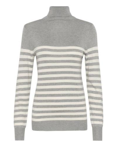 Kaffe Pullover 'Lizza'  ecru / grå-meleret