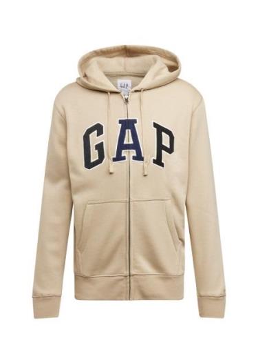 GAP Sweatjakke 'HERITAGE'  beige / navy / mørkegrå / sort