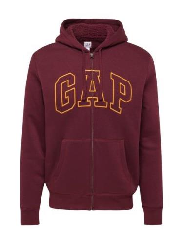 GAP Sweatjakke  mørkegul / vinrød