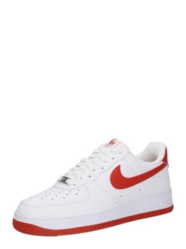 Nike Sportswear Sneaker low 'Air Force 1 '07'  rød / hvid