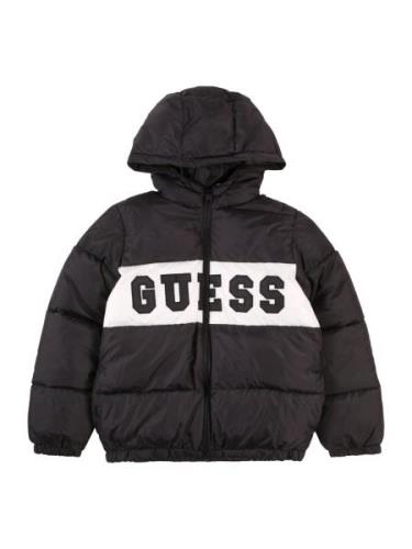 GUESS Vinterjakke  sort / hvid