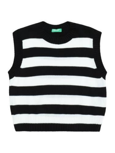 UNITED COLORS OF BENETTON Vest  sort / hvid