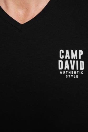 CAMP DAVID Bluser & t-shirts  sort / hvid