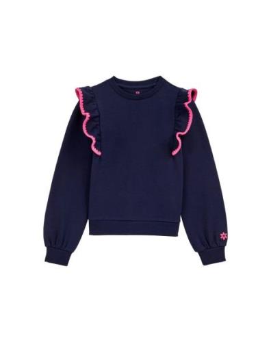 WE Fashion Sweatshirt  mørkeblå / pink