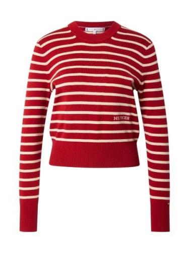 TOMMY HILFIGER Pullover  rød / uldhvid