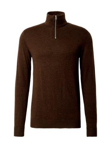 JACK & JONES Pullover 'JJEEmil'  mørkebrun