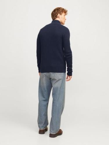 JACK & JONES Cardigan 'JJPANNEL'  navy