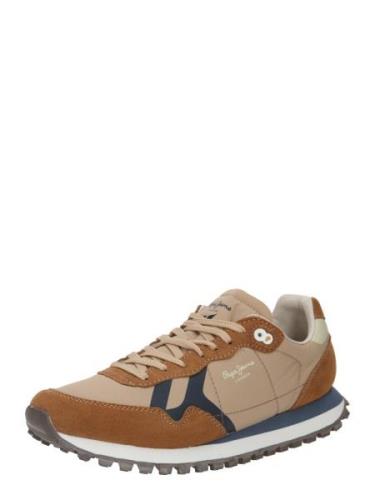 Pepe Jeans Sneaker low 'BRIT-ON'  navy / cognac / cappuccino / hvid