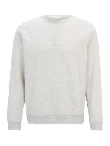 Calvin Klein Jeans Sweatshirt  grå-meleret / hvid