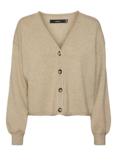 VERO MODA Cardigan 'VMGold'  beige-meleret