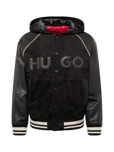 HUGO Overgangsjakke 'Loder'  sort / offwhite