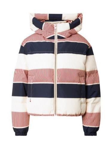 TOMMY HILFIGER Vinterjakke 'NEW YORK'  navy / rød / hvid