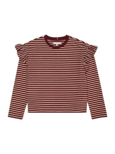 TOMMY HILFIGER Bluser & t-shirts  merlot / hvid