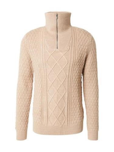 JACK & JONES Pullover 'JPRBLUNORTH'  beige-meleret