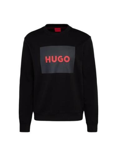 HUGO Sweatshirt 'Duragol'  rød / sort