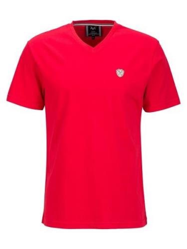 19V69 ITALIA Bluser & t-shirts 'TONI'  rød / hvid