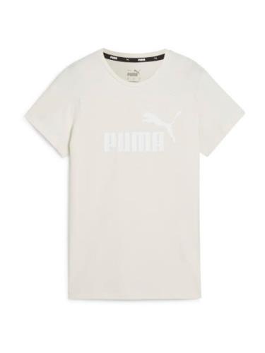 PUMA Funktionsbluse 'Essential'  greige / hvid