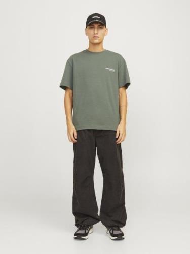 JACK & JONES Bluser & t-shirts  grå / hvid