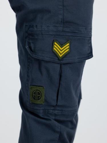 ALPHA INDUSTRIES Cargobukser  navy / mørkeblå / gul