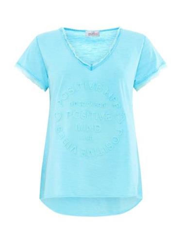 Zwillingsherz Shirts 'Positive Mind'  aqua