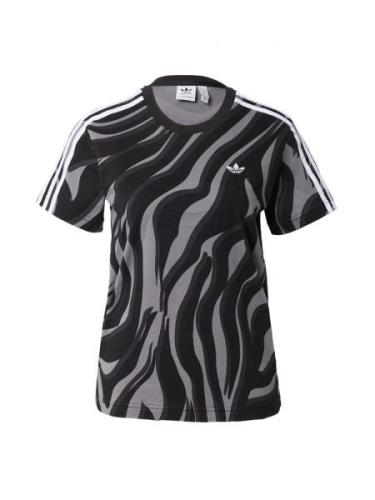 ADIDAS ORIGINALS Shirts 'Abstract Allover Animal Print'  grå / mørkegr...