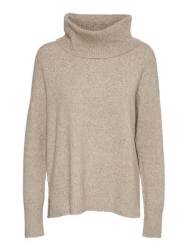 VERO MODA Pullover 'Doffy'  brun-meleret