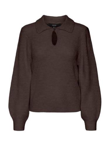 VERO MODA Pullover 'Dicte'  brun-meleret