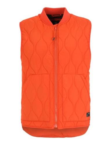 AÉROPOSTALE Vest  grå / mørkeorange / sort