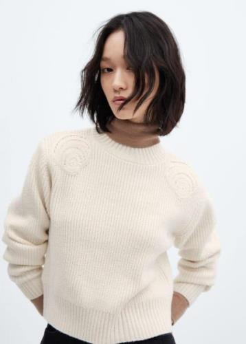 MANGO Pullover 'caracola'  nude