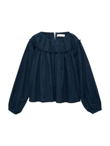 MANGO KIDS Bluse 'DOTTY'  navy