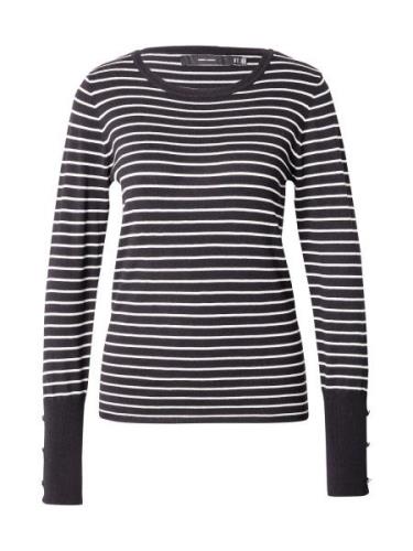 VERO MODA Pullover 'VMDORY'  sort / hvid