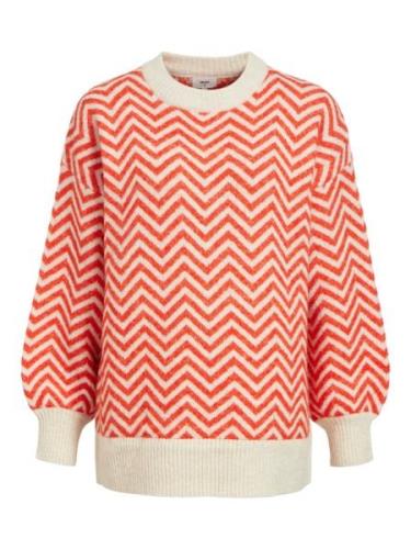 OBJECT Pullover 'Lucia'  creme / orangerød