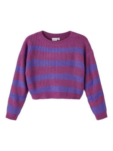 NAME IT Pullover 'RIONY'  violetblå / rødviolet