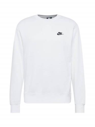 Nike Sportswear Sweatshirt 'Club Fleece'  sort / hvid