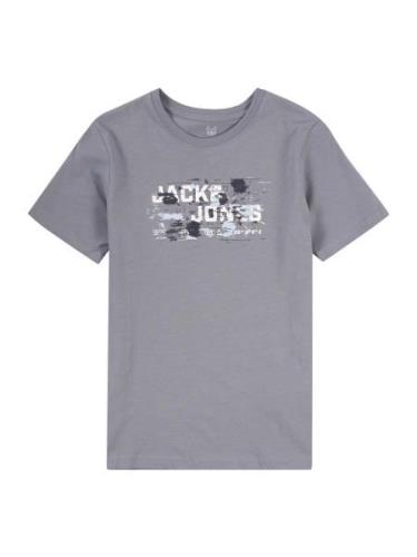 Jack & Jones Junior Shirts 'JCOOUTDOOR'  røgblå / lysegrå / hvid