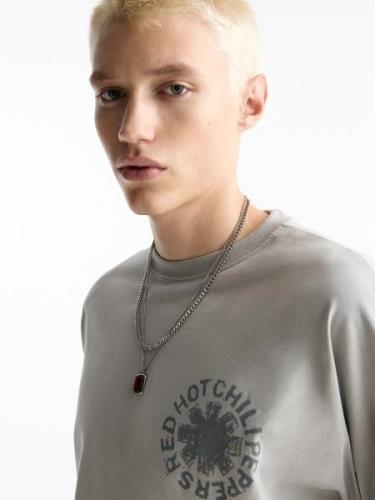 Pull&Bear Bluser & t-shirts  greige / mørkegrå