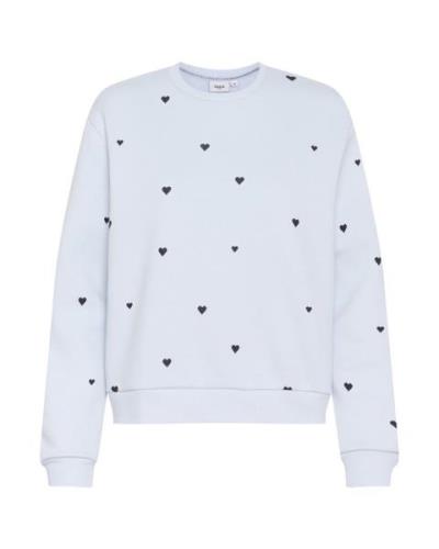 SAINT TROPEZ Sweatshirt 'Dagna'  navy / hvid