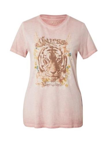 GUESS Shirts 'TIGER'  azur / brun / orange / rosé