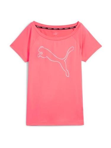 PUMA Funktionsbluse  lys pink / hvid