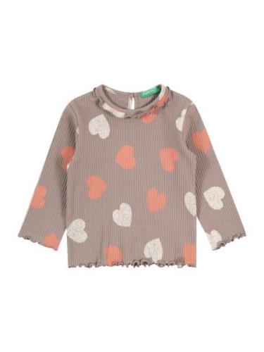 UNITED COLORS OF BENETTON Bluser & t-shirts  taupe / orange / hvid