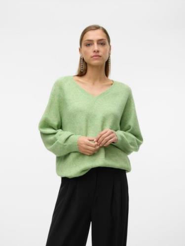 VERO MODA Pullover 'VMLEAF'  pastelgrøn