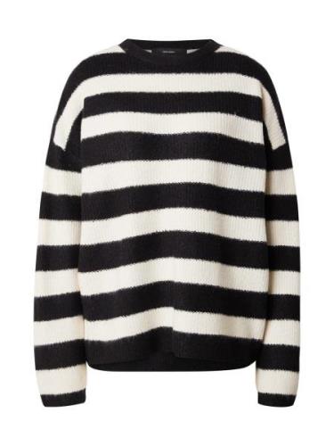 VERO MODA Pullover 'VMNATAHLIE'  sort / naturhvid