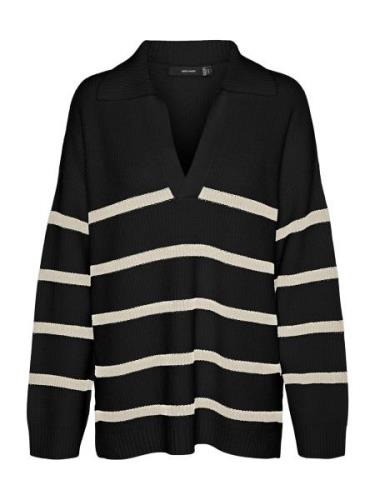 VERO MODA Pullover 'VMLUNA'  sort / hvid