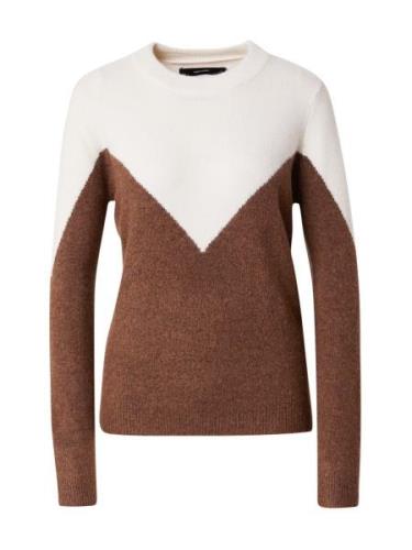 VERO MODA Pullover 'VMPLAZA'  lysebeige / brun