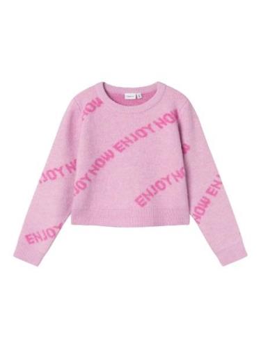 NAME IT Pullover  mørk pink / purpur