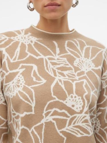 VERO MODA Pullover 'VMNEW FLORA'  brokade / hvid