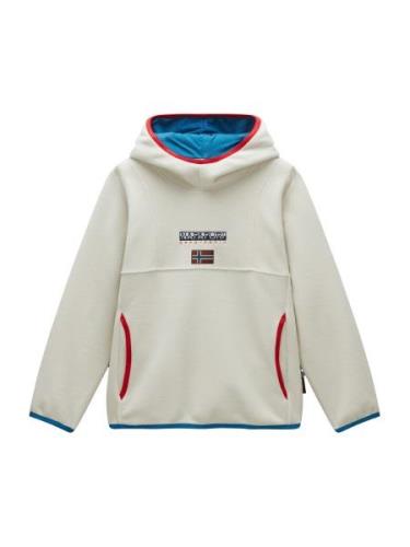 NAPAPIJRI Sweatshirt 'GONZEN'  beige / navy / mørkerød