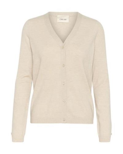 Cream Cardigan 'Dela'  beige-meleret