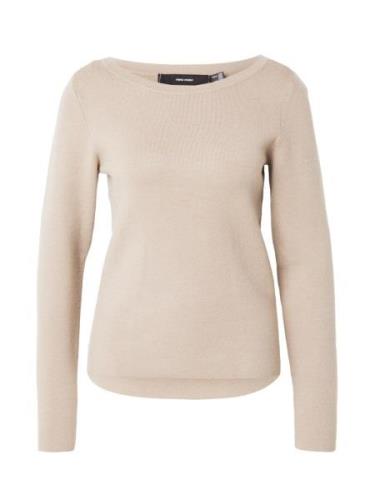 VERO MODA Pullover 'VMGOLD NEEDLE'  mørkebeige