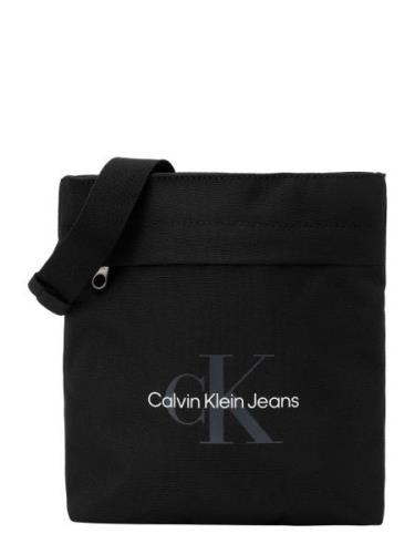 Calvin Klein Jeans Skuldertaske 'Essentials'  grå / sort / hvid